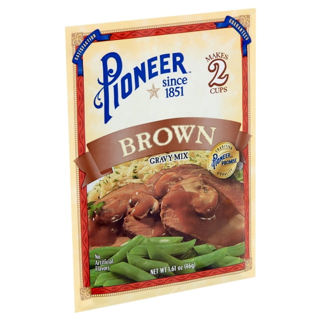 Pioneer Brand Gravy Mix, Brown, 1.61 Oz Packet (Pack of 12)