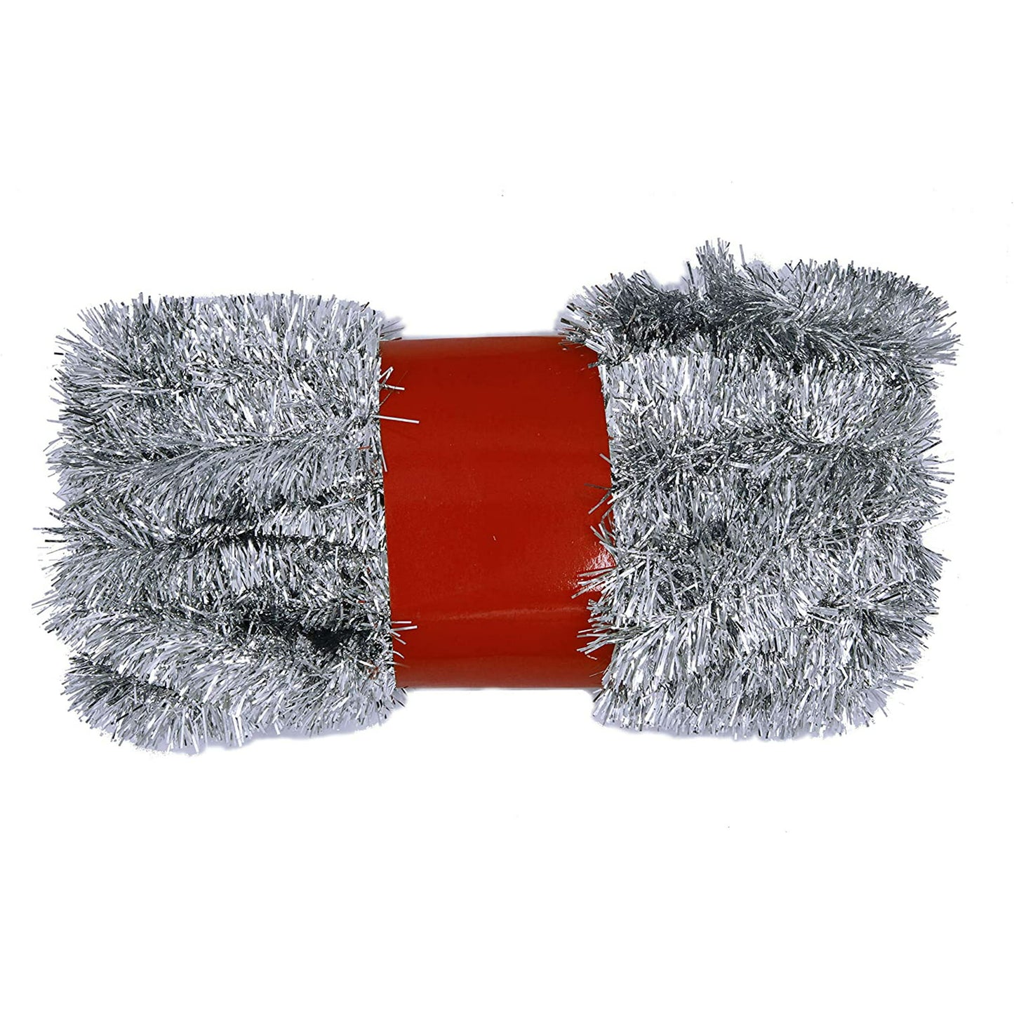 Holiday Times Thick Tinsel Christmas Garland 15' (Silver)