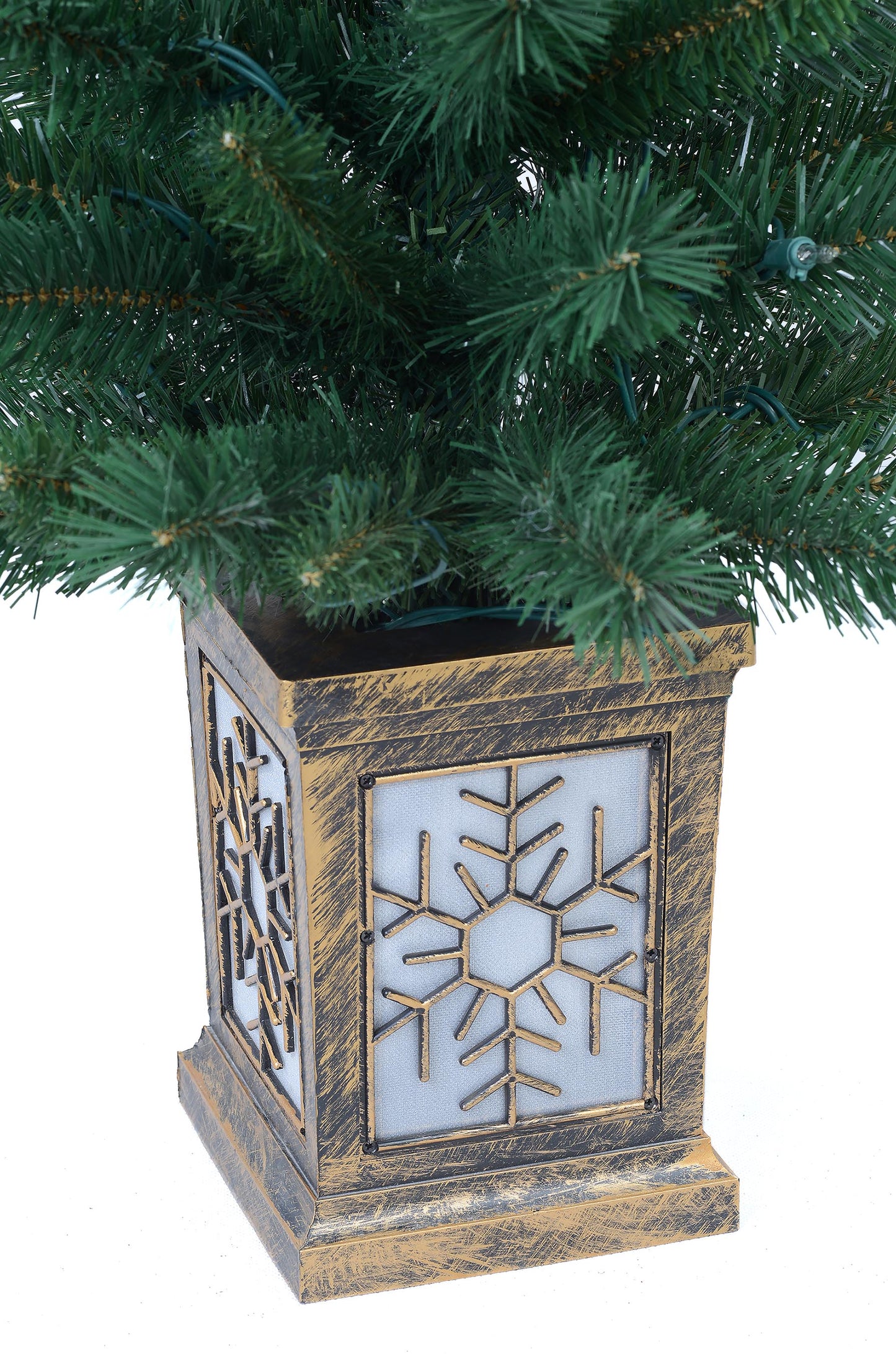 Holiday Time Pre-Lit 5-Piece Entryway Set Christmas Decor with Clear White Lights Perfect for Outdoor Christmas Decorations - Ideal Addition to your Holiday Decor