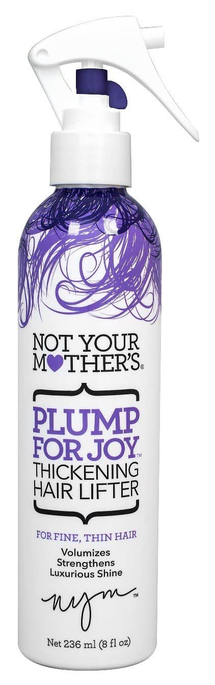 Not Your Mother's 2 Pack Plump For Joy Thickening Hair Lifter 8 Oz. Bundle with Travel Size Body Cream 1 Oz.