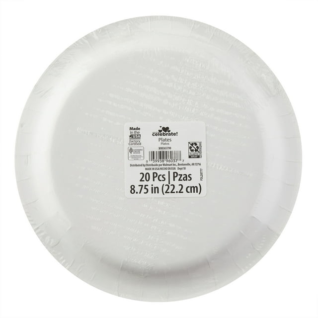 GCOMM Valentine's Day Party Essentials Bundle: 20-count 9-inch Paper Plates and 24-count Heart Lunch Napkins (6.5x6.5 inches) - Perfect for Serving a Party of 20