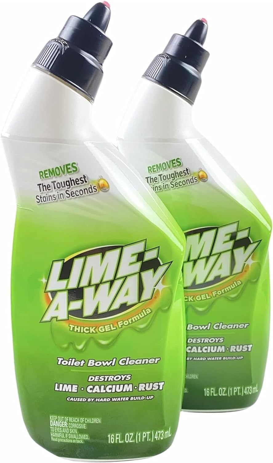 Lime-A-Way Toilet Bowl Cleaner, Liquid 16 oz (Pack of 2)