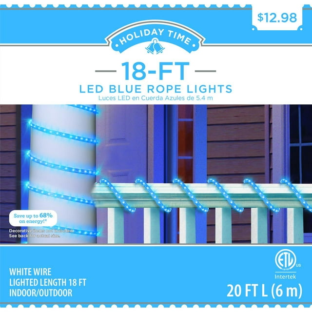 18- Ft Crystallized Rope Light Blue