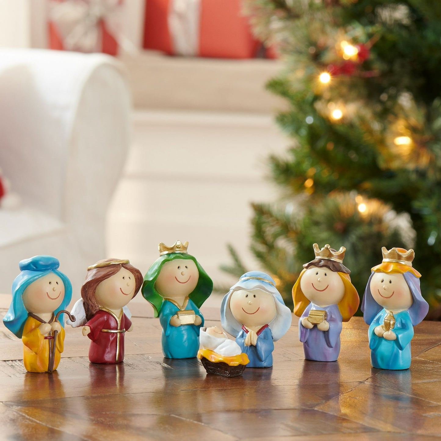 Holiday Time Christmas Decor 7-Piece Youth Nativity Set