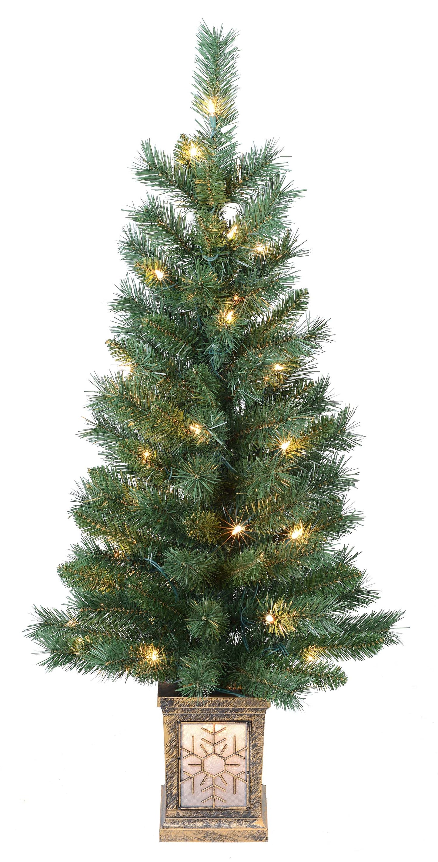 Holiday Time Pre-Lit 5-Piece Entryway Set Christmas Decor with Clear White Lights Perfect for Outdoor Christmas Decorations - Ideal Addition to your Holiday Decor