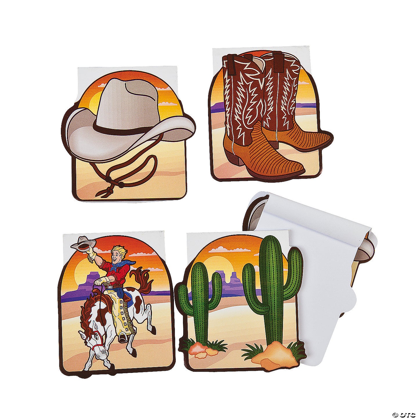 Paper Western Cowboy Notepads - 24 Pc.