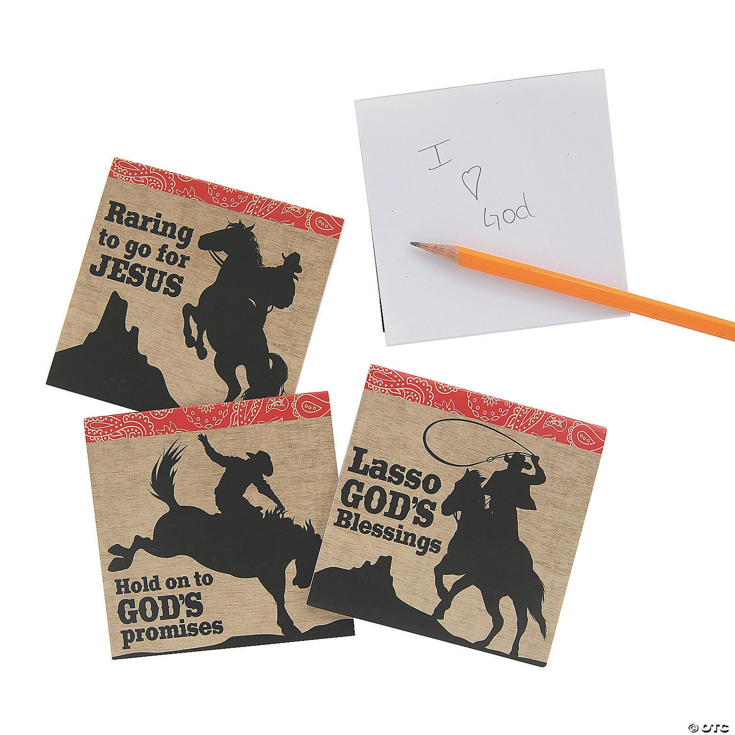 Religious Western Notepads - Stationery - 24 Pieces