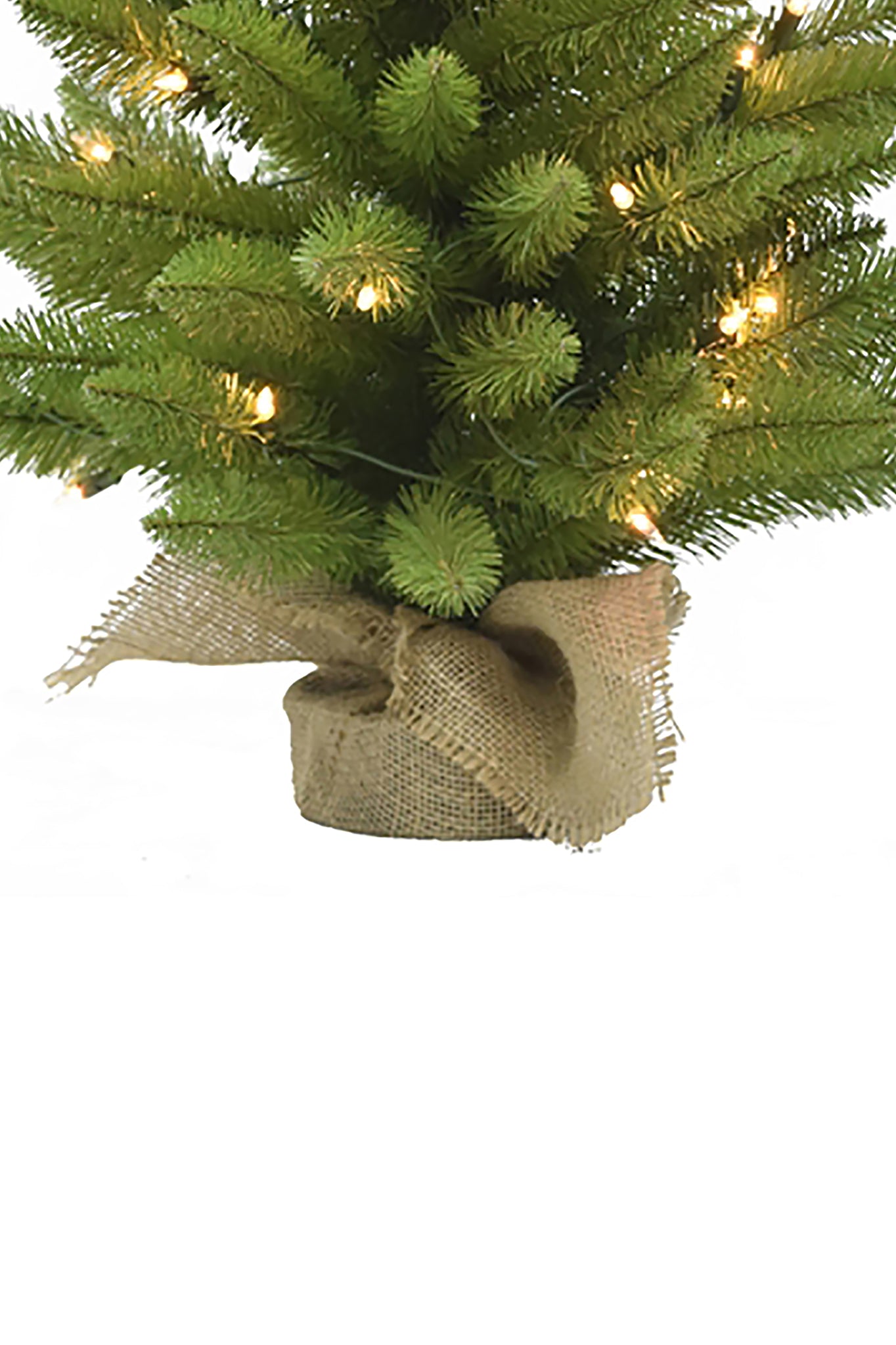 3ft Pre-lit Tabletop Christmas Tree w/Burlap Base