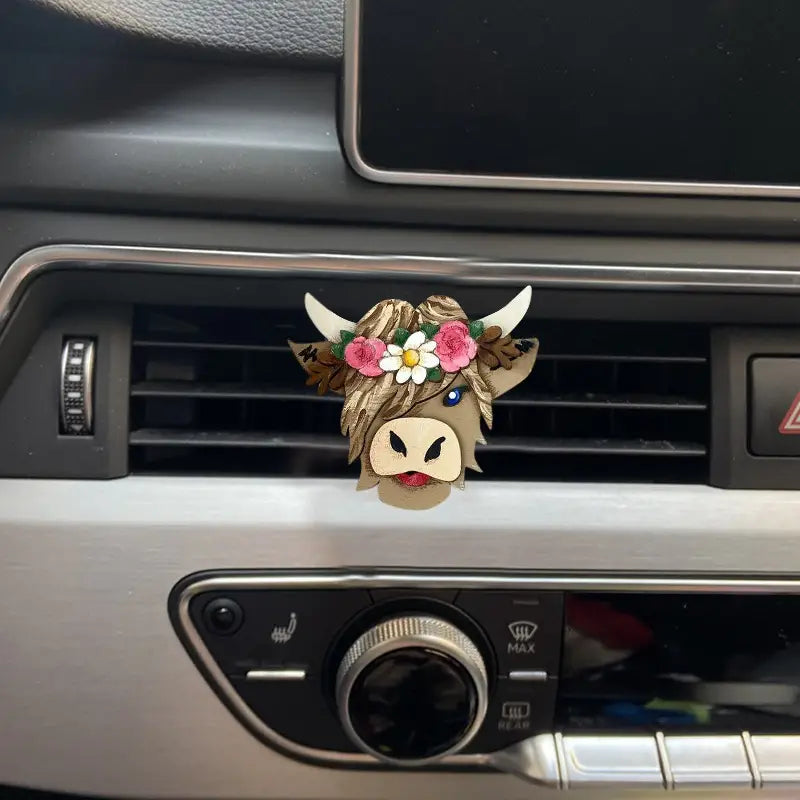 Highland Cow Air Vent Clip Car Air Freshener and Diffuser!