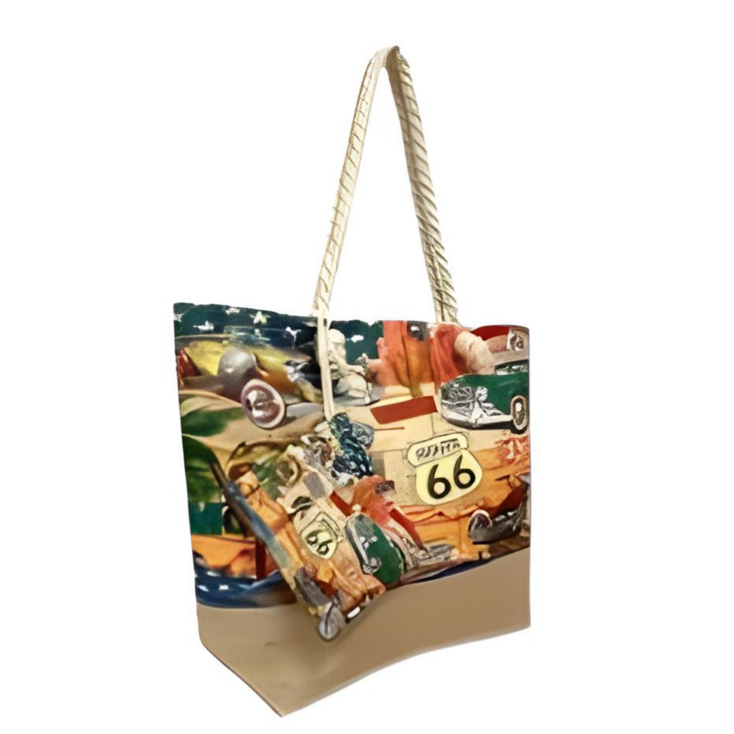 Vintage Route 66 Tote bag with mini pouch