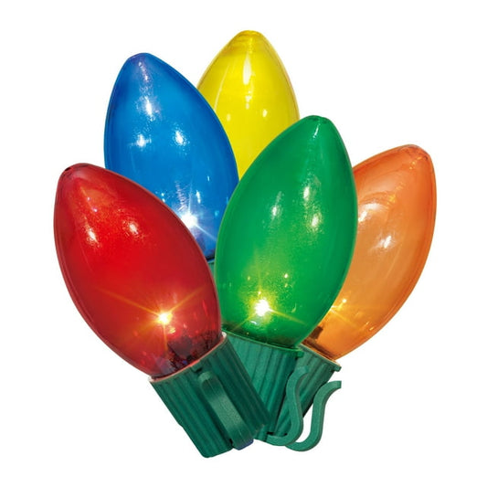 Holiday Time 25 Ultra Bright LED Ceramic Multi C9 Lights