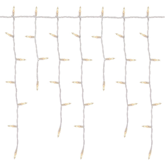 Holiday Times 300-count Icicle Outdoor String Lights Christmas Lights, Clear With White Wire