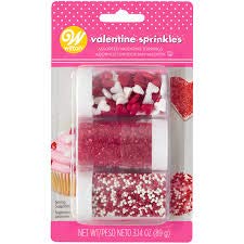 Valentine Red and White Sprinkles Assorted Set