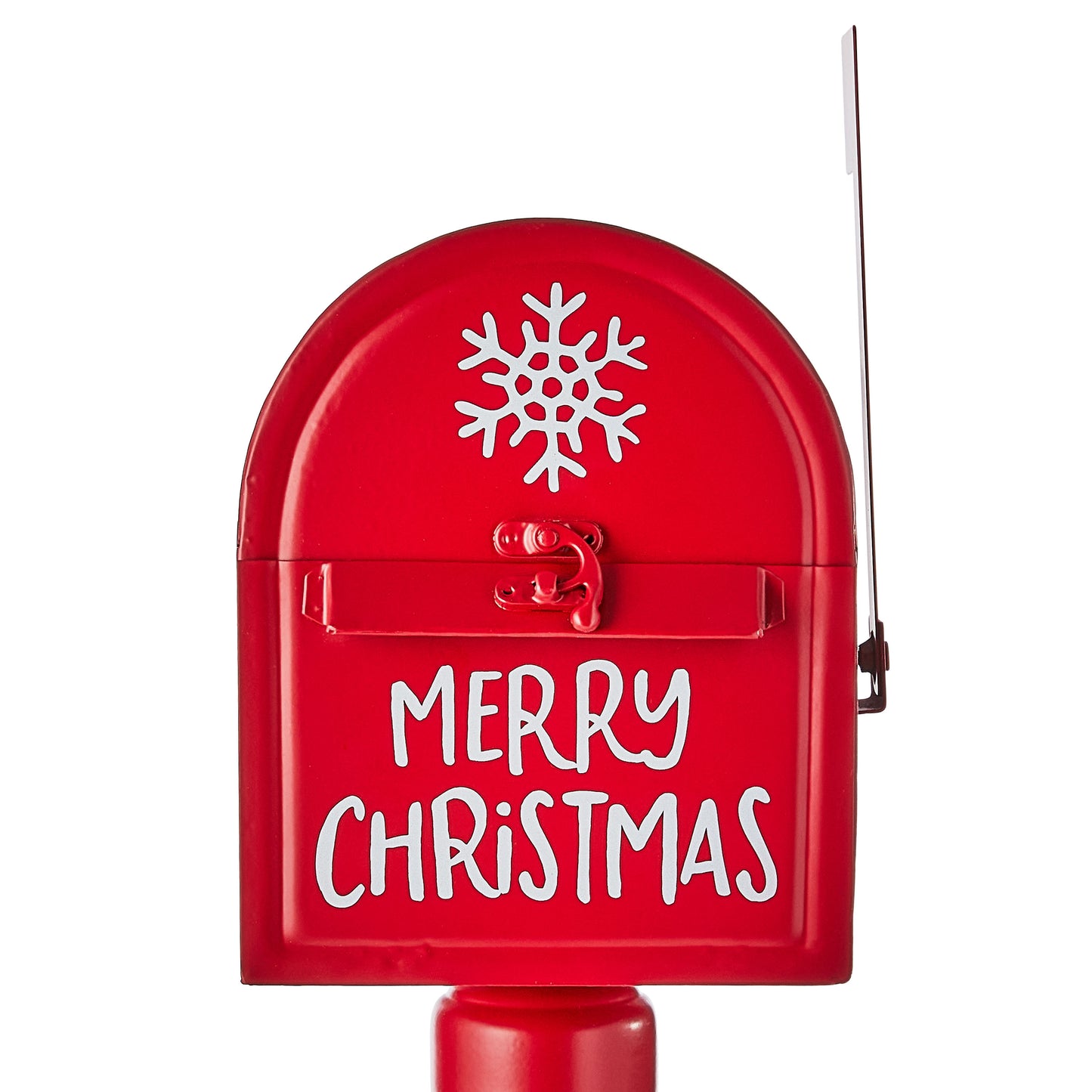 Celebrations Santa Mail Box Christmas Decor Metal 38inch charismas Outdoor Decorations - Pack of 1 - Holiday Decoration
