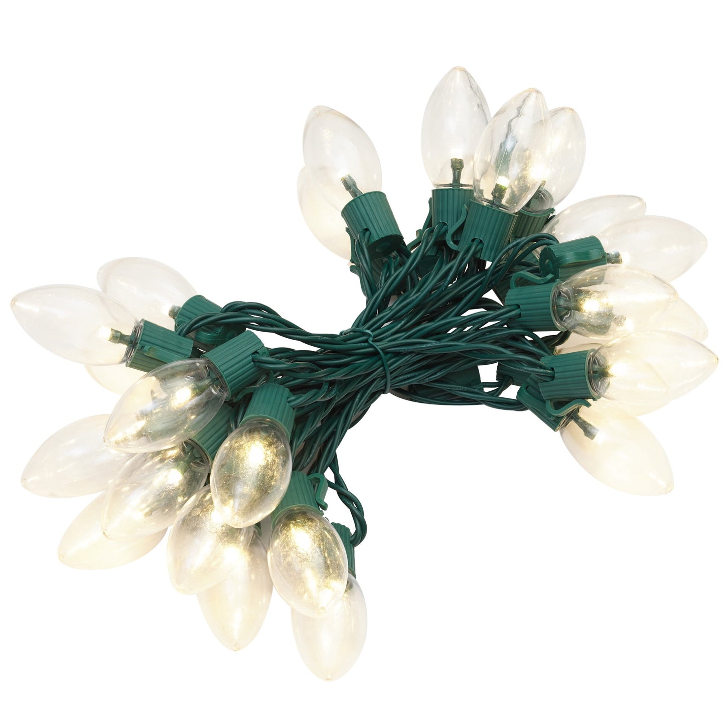 Holiday Time 25 Ultra Bright LED Warm White C9 Lights (1)