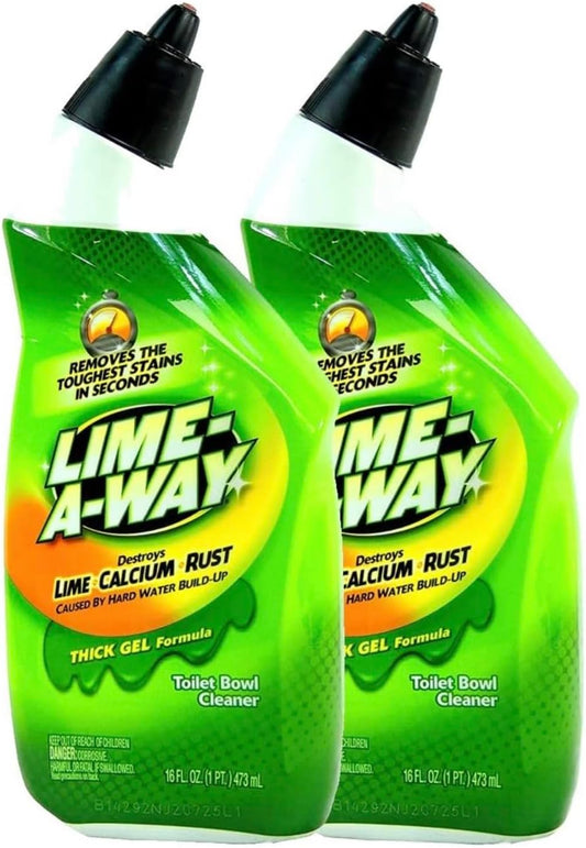 Lime-A-Way Toilet Bowl Cleaner, Liquid 16 oz (Pack of 2)