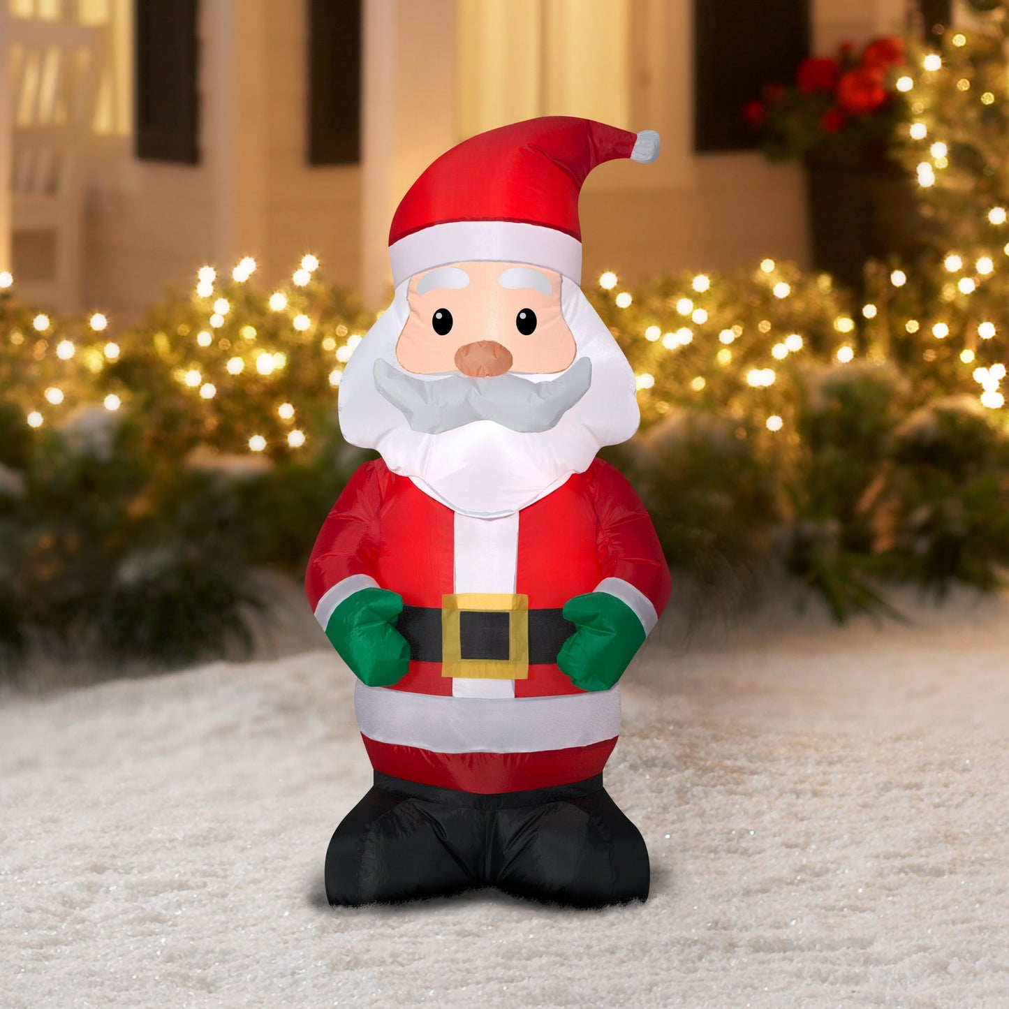 Holiday Time Yard Inflatables Santa, 4 ft