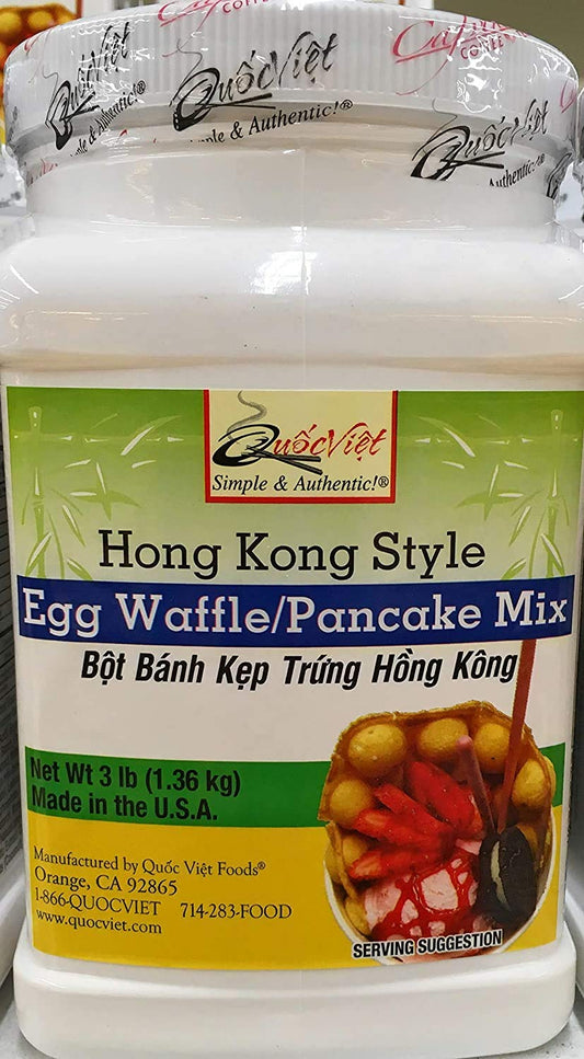 Hong Kong Style Egg Waffle Pancake Mix 3 LBS QUOC VIET BRAND MADE IN USA