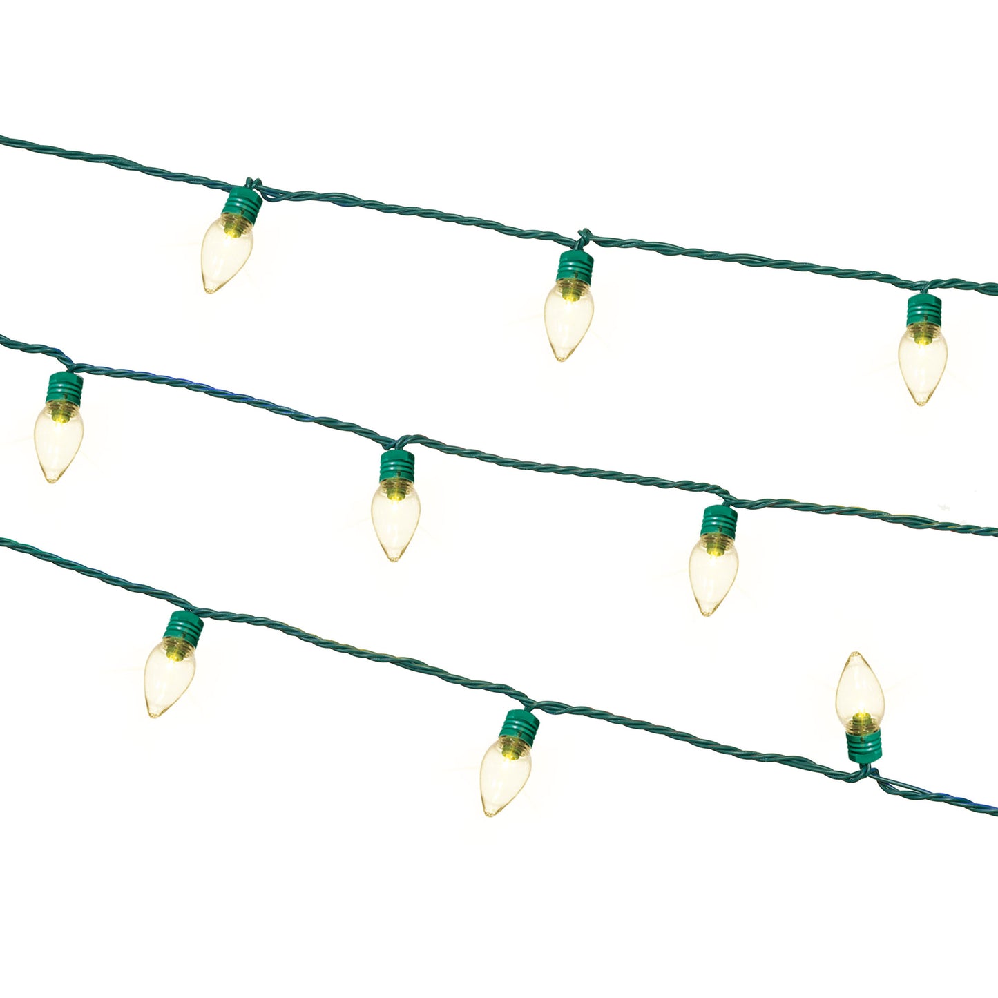 Holiday Time 25 Super Bright LED Warm White C7 Lights