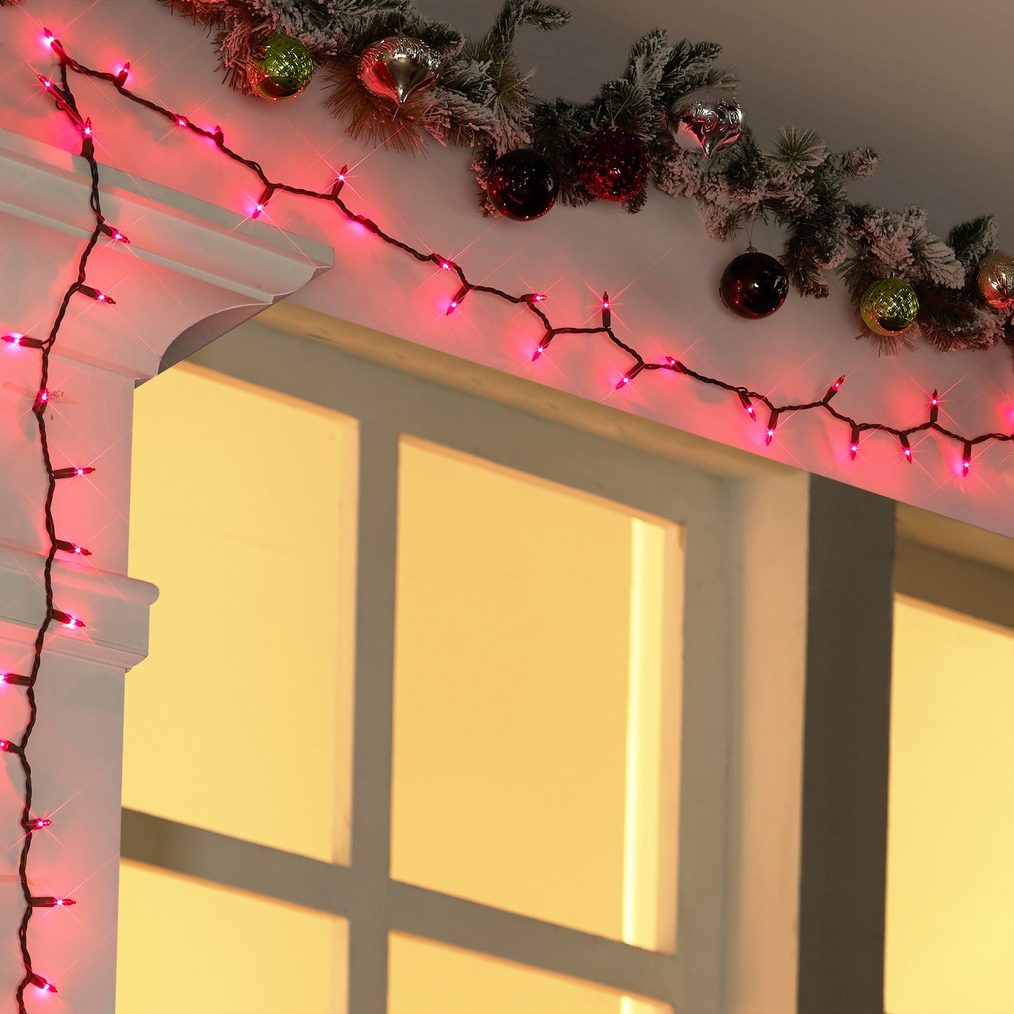 Holiday Time 300 Mini Christmas Lights (Red)