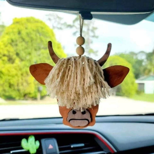 Cow car pendant charm