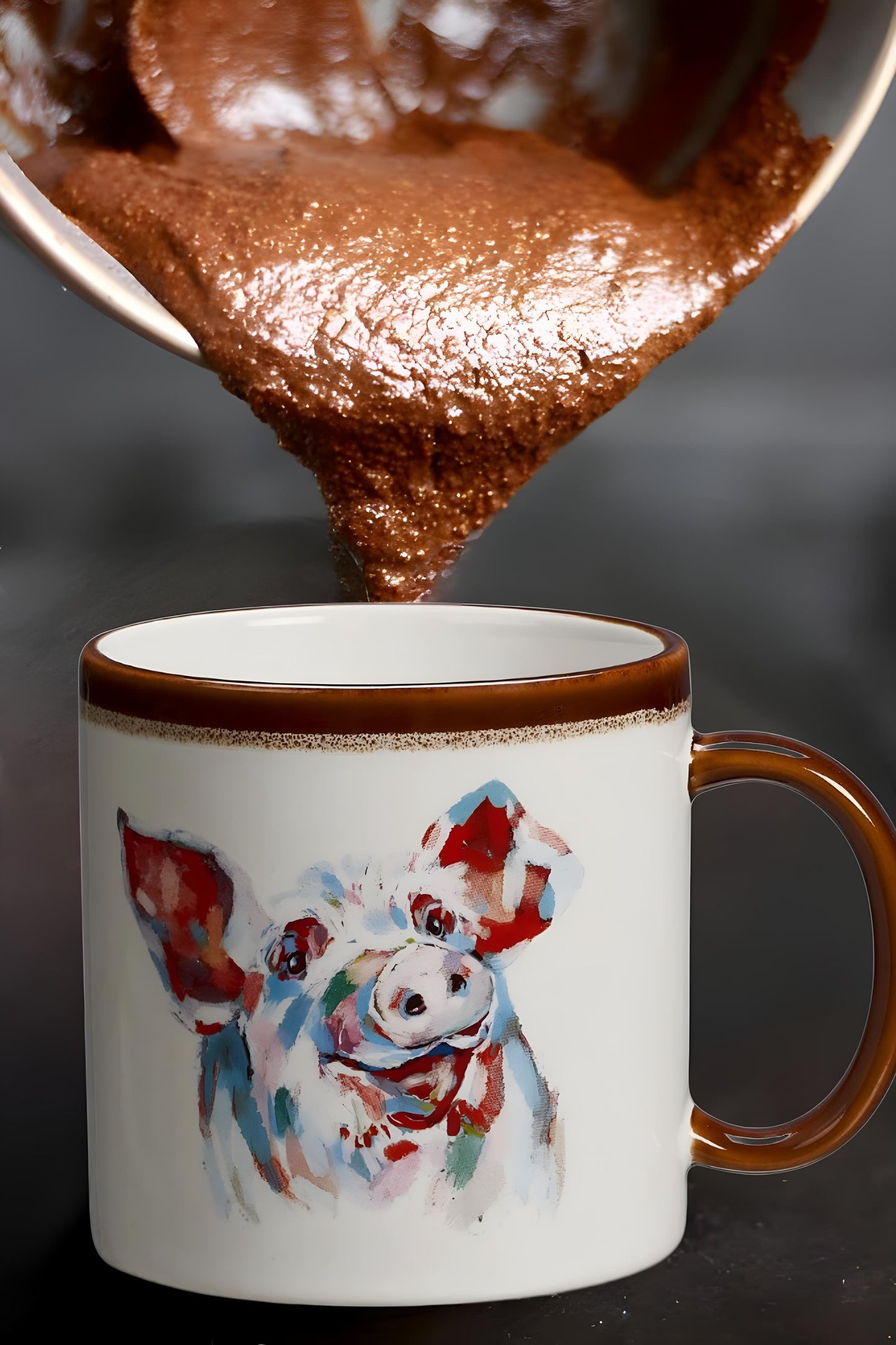 GCOMM Microwaveable Mug Treats Muffin and Cake Mixes Variety Pack with Pig Mug Gift for Pig Lovers Perfect for Making Quick and Easy Dessert for yourself and your loved ones - Pack of 4
