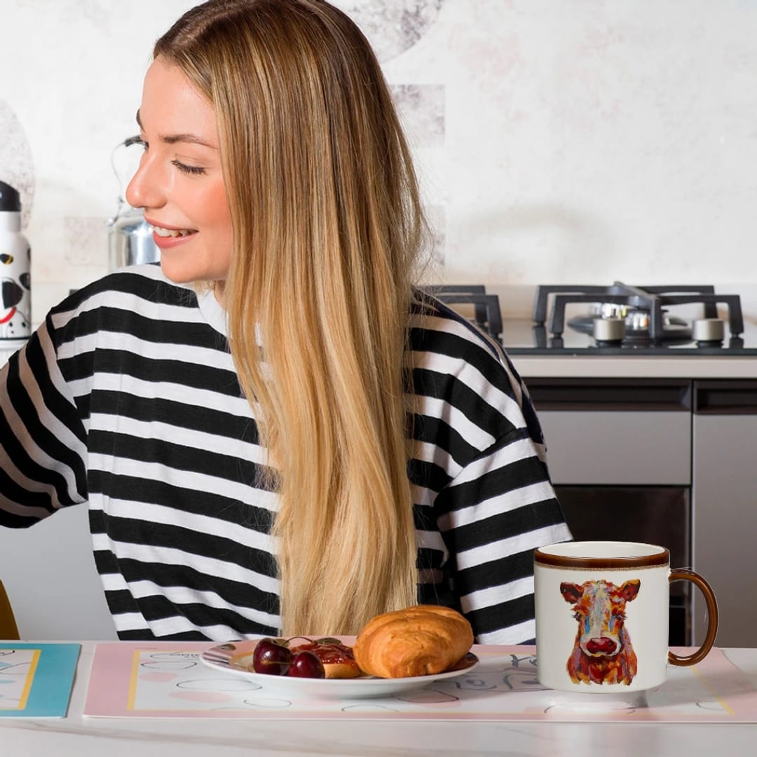 GCOMM Microwaveable Mug Treats Muffin and Cake Mixes with Cow Mug Gift for Cow Lovers - Perfect for Making Quick and Easy Dessert for yourself and your loved ones - Pack of 2