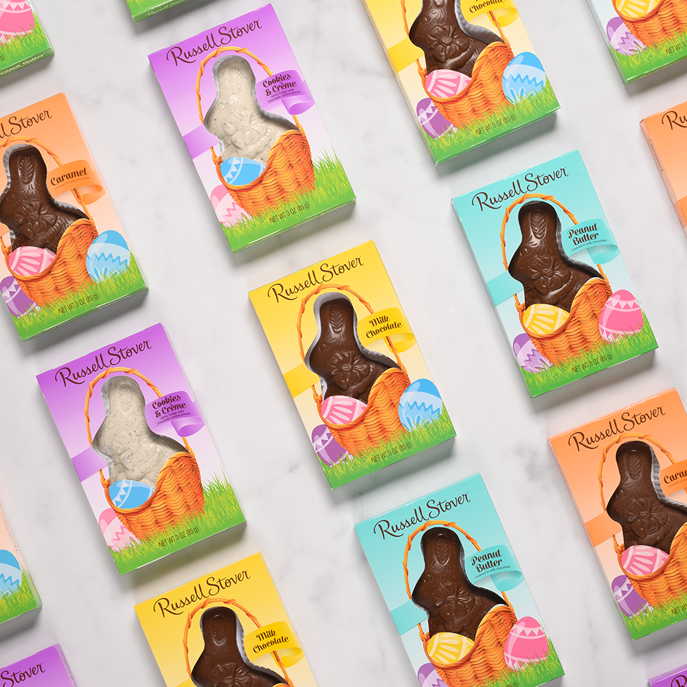 Russell Stover Milk Chocolate Peanut Butter Rabbit, 3 Ounce