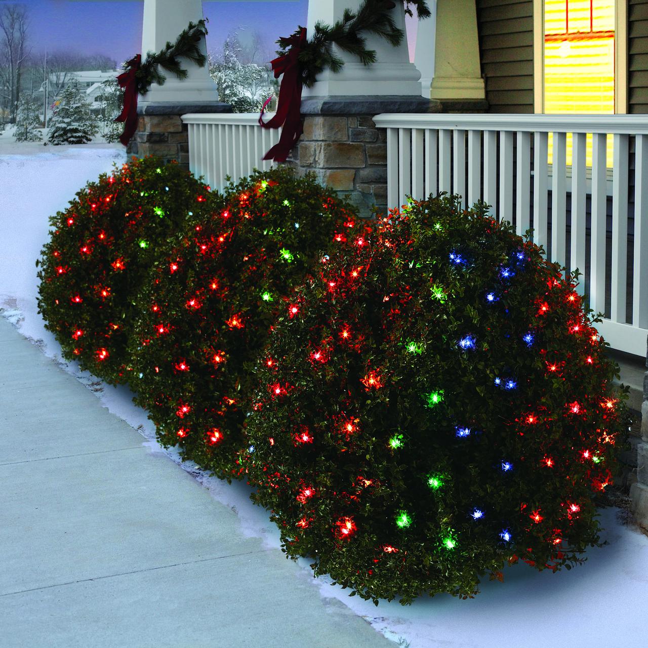 Holiday Multi-Color Net Lights - 6ft x 4ft - 150 Lights