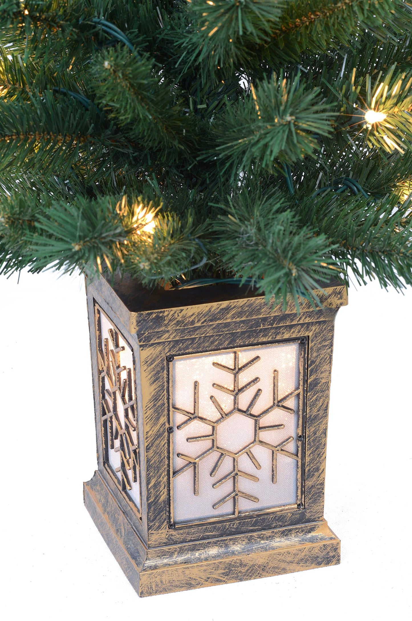 Holiday Time Pre-Lit 5-Piece Entryway Set Christmas Decor with Clear White Lights Perfect for Outdoor Christmas Decorations - Ideal Addition to your Holiday Decor