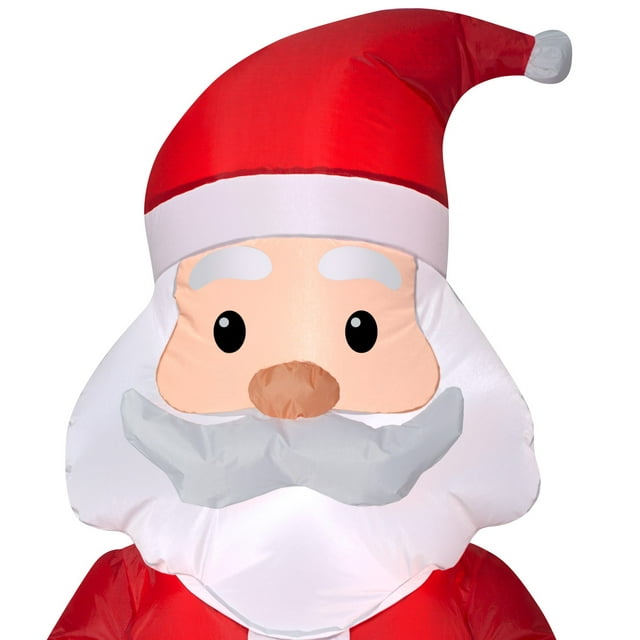 Holiday Time Yard Inflatables Santa, 4 ft
