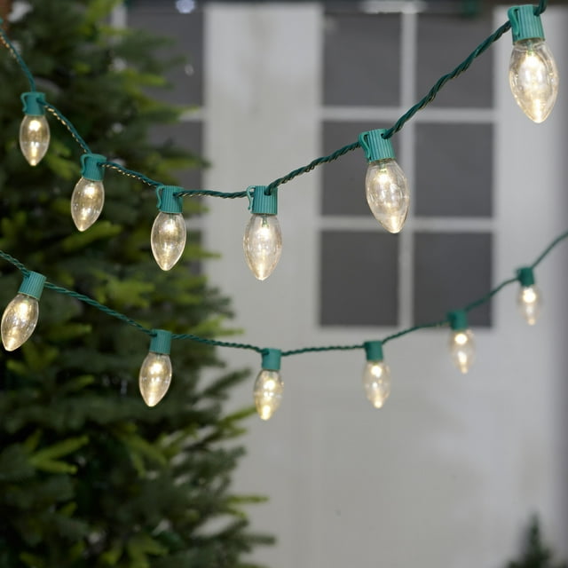 Holiday Time 25 Ultra Bright LED Warm White C9 Lights (1)