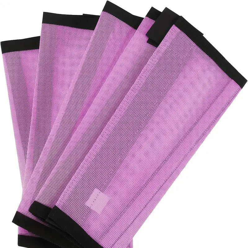 FunRiding Fly Boots for Horses Set of 4, Breathable Plastic Mesh Design Reduce Stomping, Hoof Damage and Leg Fatigue