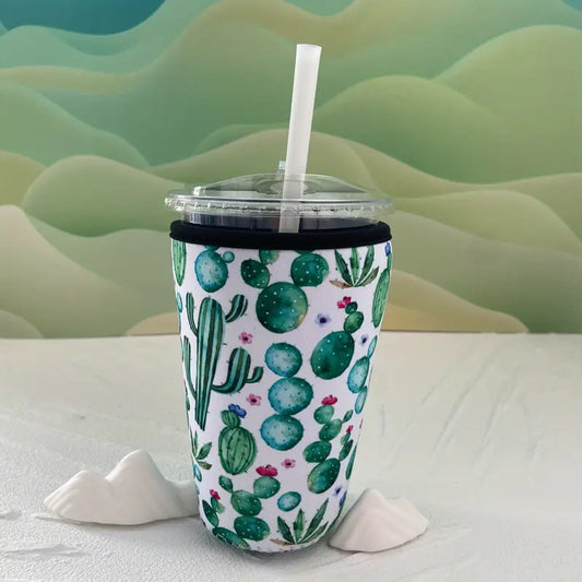 1pc Reusable Neoprene Iced Coffee Sleeve - Keep Your Cold Beverages Insulated & Enjoy Dunkin Coffee More