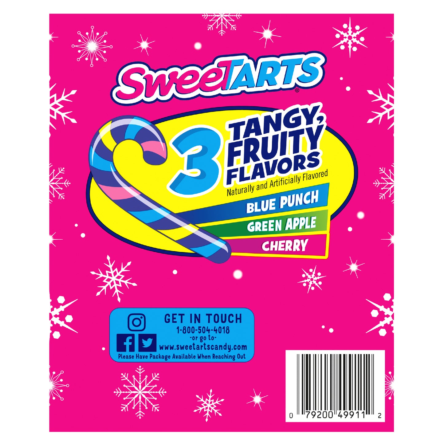 Sweetarts Candy Canes 12ct.