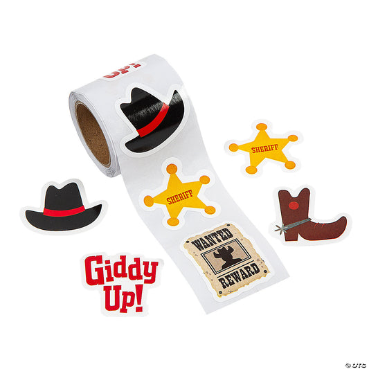 Assorted Western Stickers - 100 Pieces